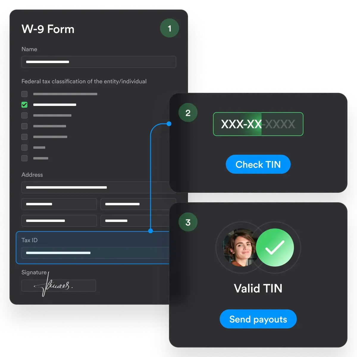 W-9 tin validation